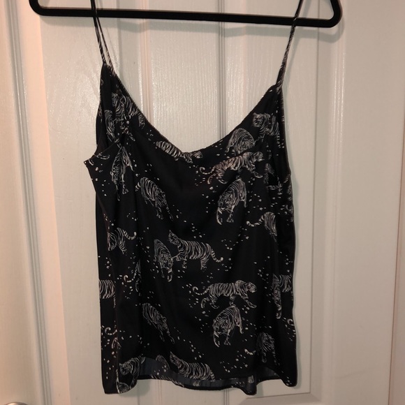 BNWT DAVID LERNER NEW YORK BLACK TIGER CAMI - Picture 4 of 10
